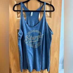Next Level Apparel Blue Sturgis Graphic Tank Top